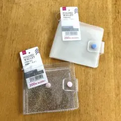 匿名発送DAISO FOLDED WALLET ラメ 2個セット — image 1