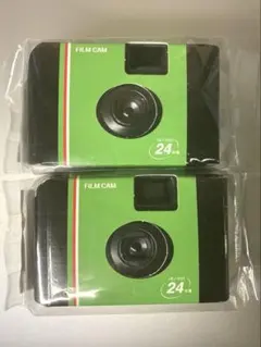 【未使用】フィルムカメラ film cam 使い捨てカメラ モノクロ24枚 2点 — image 1