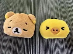 リラックマキイロイトリ えもじーずぬいぐるみバッジ2個セット — image 1