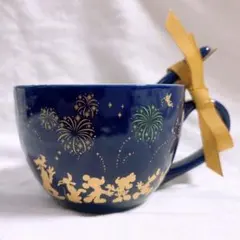 【新品】東京ディズニーリゾート　スープカップ　スプーン付　花火　ミッキーシェイプ — image 1