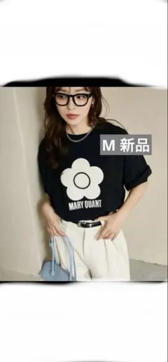 MARY QUANT デイジー Tシャツ ブラック Mサイズ — image 1