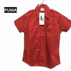 プーマ　PUMA レディース半袖シャツ　Mサイズ　クラシックレッド　　スリム　綿 — image 1