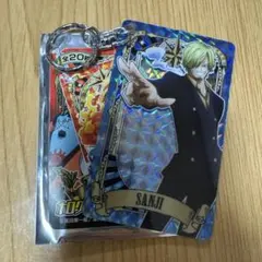ワンピース ホログラムプレートキーホルダー サンジ — image 1