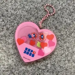 値下げ　ミャクミャク　シャカシャカアクリルキーホルダー　ハート　限定 — image 1