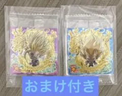 ドラゴンボール　超戦士シール　ウエハース超16 ベジータ　孫悟飯　10thR — image 1