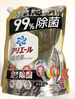 アリエール 洗濯洗剤 液体 除菌成分プラス 詰め替え1,000g — image 1