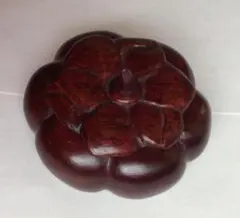【未使用】木製香合 小物入れ 柿 — image 1