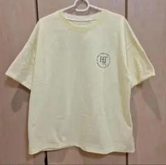 希少　niko and...　　ロゴワイドTシャツ　イエロー — image 1