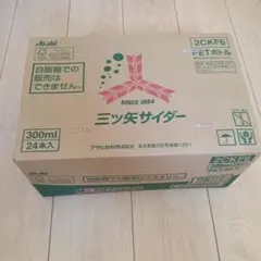 アサヒ飲料 三ツ矢サイダー　ペットボトル　 300ml 24本入 — image 1