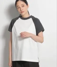 niko and... 配色ラグランスリーブ半袖Tシャツ　Mサイズ — image 1