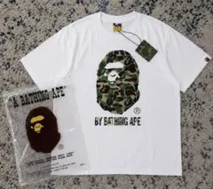 A BATHING APE Tシャツ ホワイト カモ柄 — image 1