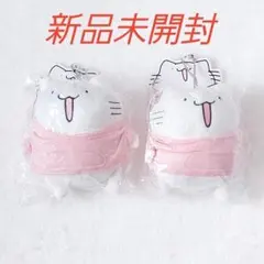 からめる ぬいぐるみマスコット ネコ ピンク 2体セット — image 1