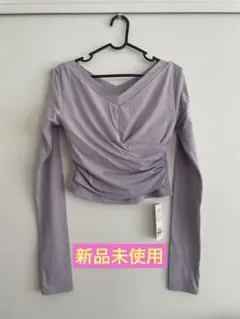 Rintosull リントスル ピラティス ヨガウェア Sパープル カップ付き — image 1