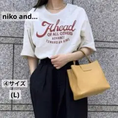 niko and…ニコアンド　アソートプリントTシャツ　④サイズ L 七分袖 — image 1