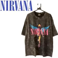 NIRVANA グラフィックTシャツ ヴィンテージウォッシュ加工 オーバーサイズ — image 1