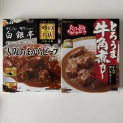 レトルトカレー 2種セット 白銀亭 牛角煮カレー — image 1
