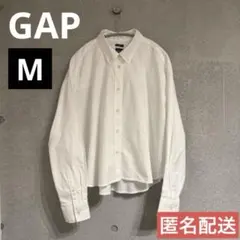 美品　GAP ビッグクロップドシャツ　コットン　白　M — image 1