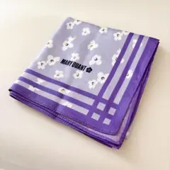 MARY QUANT ハンカチ 花柄 パープル — image 1