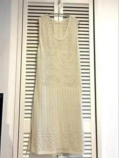 studio CLIP ノースリーブニットロングワンピース — image 1