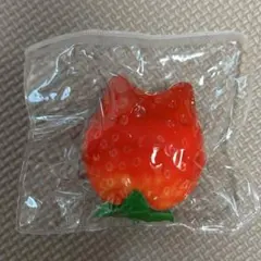 kikisquishy S ねこいちご もち米 クリア袋 スクイーズ — image 1