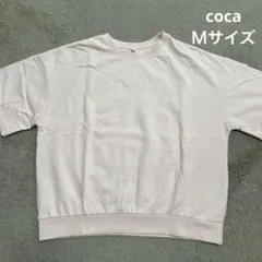 coca MONTANA ロゴスウェット半袖 カットソー　ピンク　Ｍ — image 1