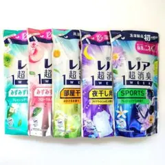 P＆G　レノア　超消臭　1WEEK　　詰替用　柔軟剤　各1袋　計5袋 — image 1