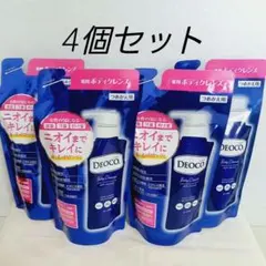 ロート製薬 デオコ 薬用ボディクレンズ ボディソープ 詰め替え 250ml✕4個 — image 1