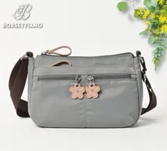 BORSSETTIAMO グレー ショルダーバッグ　完売品 — image 1
