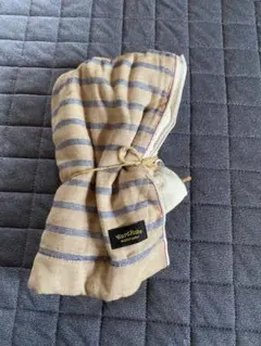 calmland Ward Robe ミニバスタオル ボーダー ベージュ — image 1