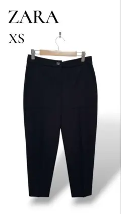 ZARA ザラ キャロットフィット テーパードパンツ ブラック XSサイズ — image 1