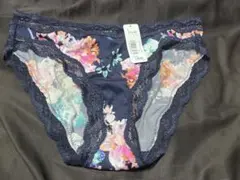 花柄レースショーツ ネイビー Lサイズ — image 1
