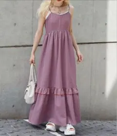 w closet ギンガムチェック キャミワンピース — image 1