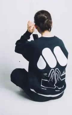 平野紗季子 モスバーガー スウェット ネイビー M — image 1
