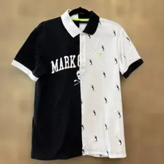 MARK & LONA ポロシャツ バイカラー スカル柄 M — image 1