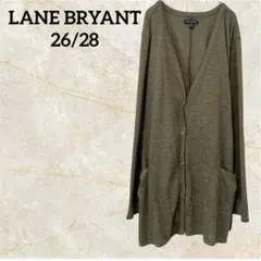 LANE BRYANT 【26/28】カーディガン オリーブグリーン 冷房対策 — image 1