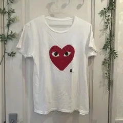 DALUC ハートプリント 半袖Tシャツ ホワイト Sサイズ — image 1
