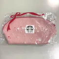 Starbucks コーデュロイ ポーチ ピンク — image 1