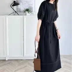 classicalelf ランタンスリーブワンピース ブラック Mサイズ — image 1