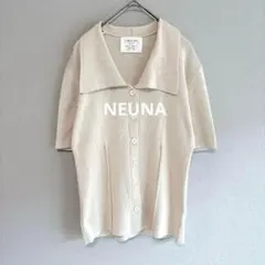 完売品 NEUNA ヌナ ポロネック 半袖 ニット トップス 3795 — image 1