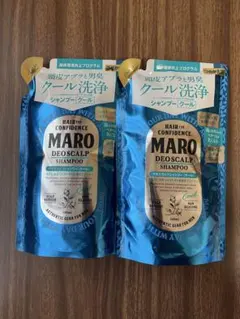 2個 MARO マーロ デオスカルプ シャンプー クール 340ml つめかえ — image 1