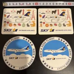 SKYMARK AIRLINES ステッカー 4枚セット — image 1