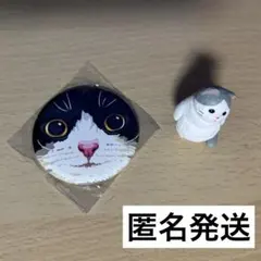 ハチワレ ガチャガチャ 猫缶ミラー 虚無。 — image 1