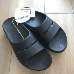 美品☆【OOFOS/ウーフォス】OOahh・24センチ・ブラック黒 — image 1