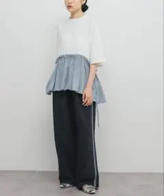KBF 汗ジミ防止ペプラムドッキングTEE — image 1