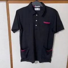 NURSERY ポロシャツ ブラック ピンク Lサイズ — image 1