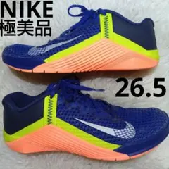 極美品NIKE METCON 6 メトコン　スニーカー ネイビー 26 .5cm — image 1