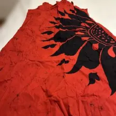 レッド×ブラック 太陽柄 サルエルパンツ — image 1