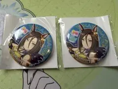 【未開封】ウマ娘 エアグルーヴ 缶バッジ 2点セット 苫小牧ver — image 1