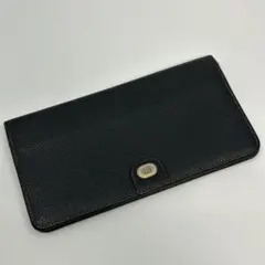 dunhill ダンヒル 長財布 本革 レザー ブラック ロゴ スクエア — image 1