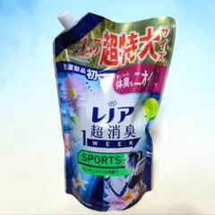 レノア 超消臭 スポーツ フレッシュシトラス 詰め替え 1380mL 柔軟剤 — image 1